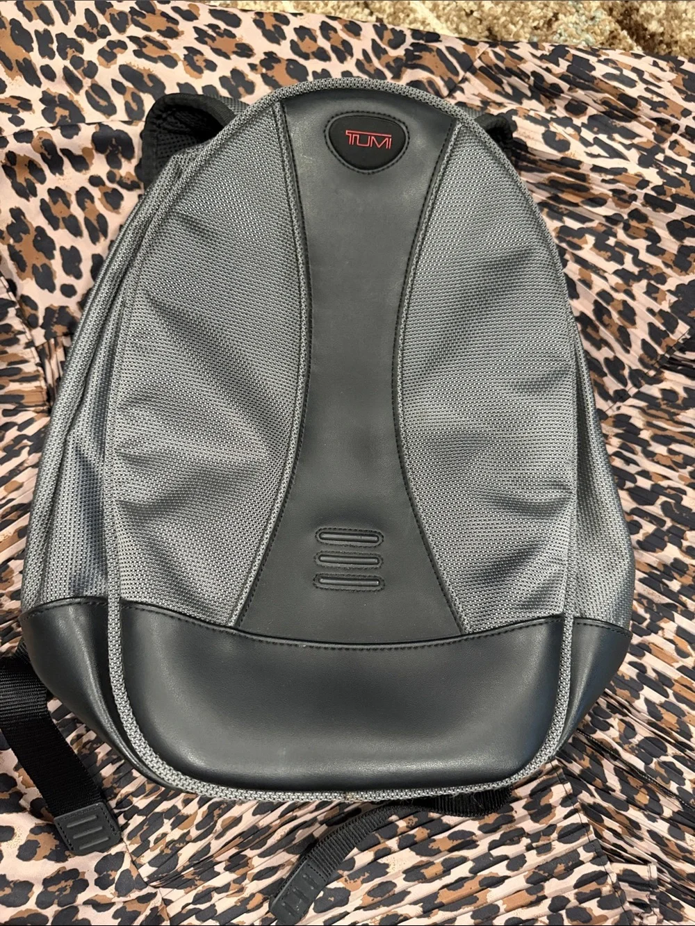 Tumi Gray and Black Men’s Backpack